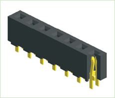 3.96mm Poj niam Header Ib Leeg Ncaj Hom H8.9